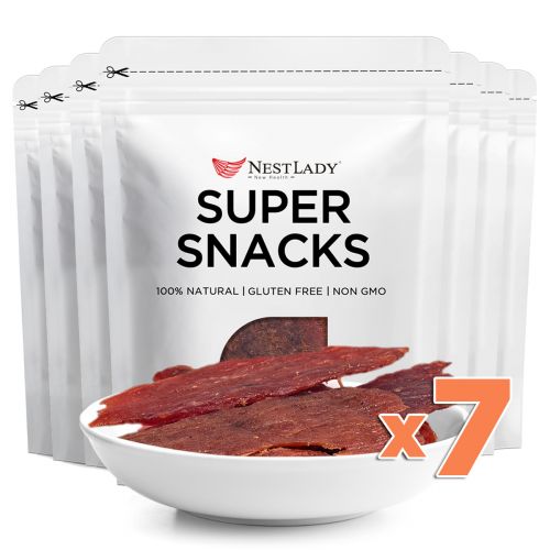 NESTLADY Charcoal Grilled Pork Jerky 7 Packs