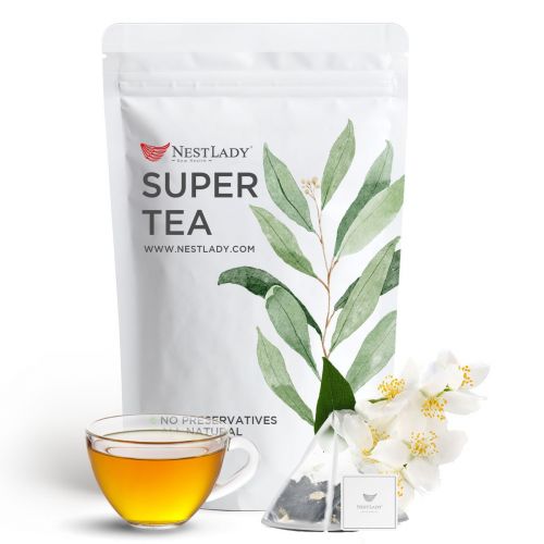 NESTLADY Jasmine Green Tea Floral flower Tea Refreshing Tea Bags 20 Bags 60g