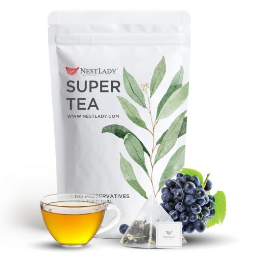 NESTLADY Grape Oolong Tea Grape Flavor Refreshing Tea Bags 20 Bags 80g