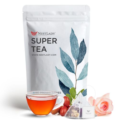 NESTLADY Red Date Goji Berry Rose Black Tea herbal tea flower tea healthy Nourishing Tea Bags 20 bags 140g
