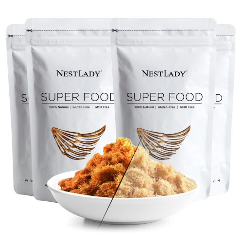 NESTLADY Healthy breakfast two-piece combo 2 bags of deep sea swordfish floss + 2 bags of pork floss 200g per bag