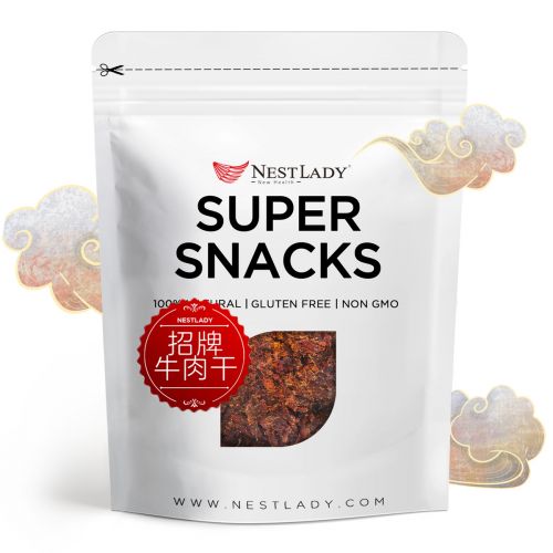 NESTLADY SPICY HOUSE SPECIAL BEEF JERKY 75g - Spicy House Special Flavor Beef Snacks, Dried Meat, Ready To Eat, High Protein Beef Snack, Made with 100% Premium Beef, Chinese flavor Dried Beef