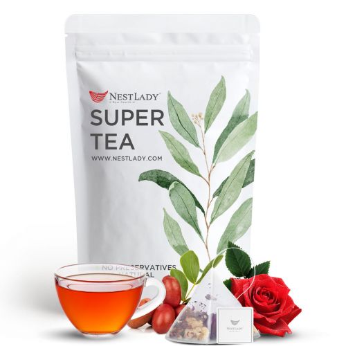 NESTLADY Red Date Goji Berry Rose Black Tea herbal tea flower tea healthy Nourishing Tea Bags 20 bags 140g
