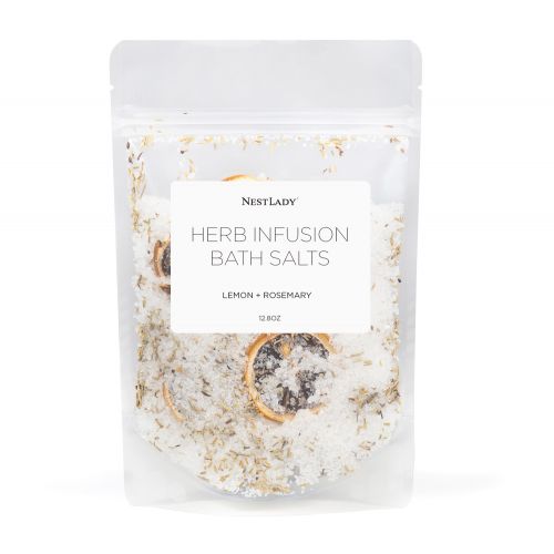 NESTLADY Lemon Rosemary Brightening Bath Salt | Relaxing | Brightening | Soothes the skin 12.8oz