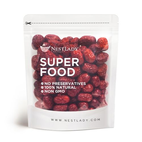 NESTLADY Jujube Date,  Red Date, 100% Natural, Improve sleep, Health Snack, Dried Fruit, Sweet and Chewy Net weight: 454g (1LB) , Packed in USA
