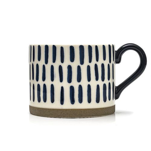 NESTLADY Hand Painted Striped Mug