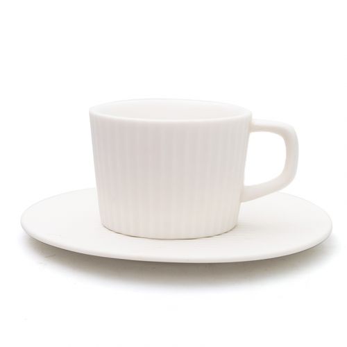 NESTLADY Japanese Line Style Coffee Cup Set (White)