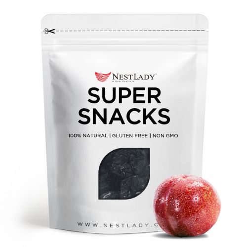 NESTLADY Black Plum 120g - Sweet and Sour, healthy snacks, 100% Natural, Resealable bag, Vegan, NON GMO