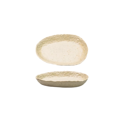 NESTLADY Japanese Style Hand-Pinch Goose Egg Plate 1pc